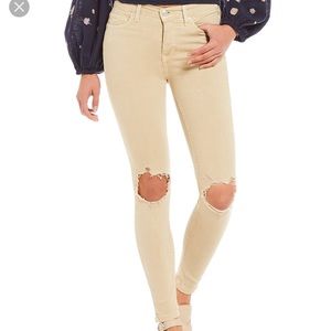 Free People Tan Jeans
